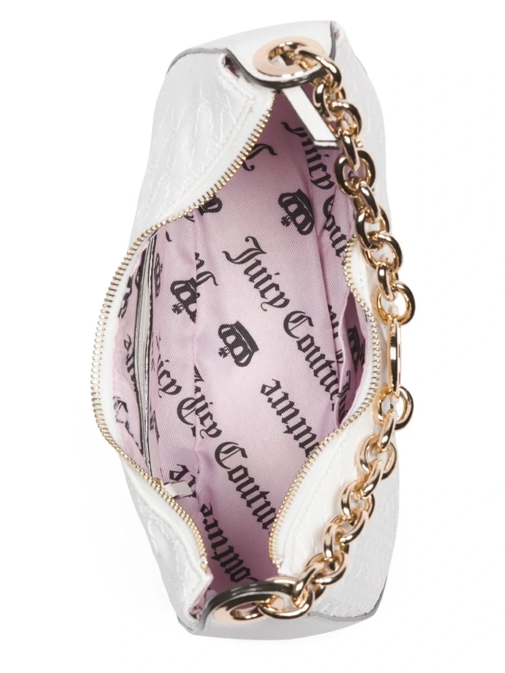 Juicy Couture Cream Hobo & Mini Crossbody Set with Gold Chain - Picture 4 of 4